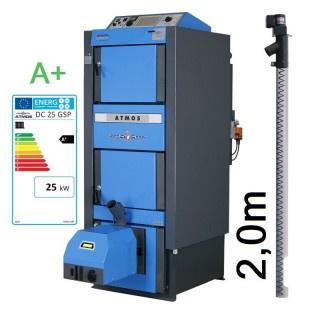 ATMOS Kombikessel DC25GSP Set - 2,0 m BAFA/KfW Förderung von bis zu 45% der Gesamtkosten