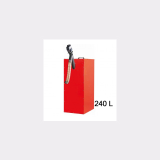Platzspar - Pelletsilo 240 Liter inkl. Förderschnecke - Farbe rot, für A25/45