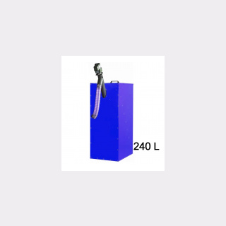Platzspar - Pelletsilo 240 Liter inkl. Förderschnecke - Farbe blau