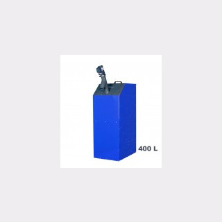 Platzspar - Pelletsilo 400 Liter inkl. Förderschnecke - Farbe blau, für A25/45
