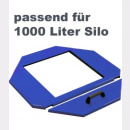 BASIC ONE Adapterrahmen für 1000 Liter Silo - blau